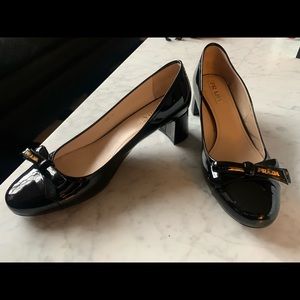 PRADA BLOCK HEEL PATENT PUMPS, size 41
